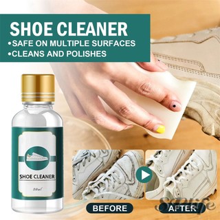 30ml trắng giày cleaner vết xước ba lan dụng cụ vệ sinh giày da giày lau hộ gia đình dụng cụ vệ sinh