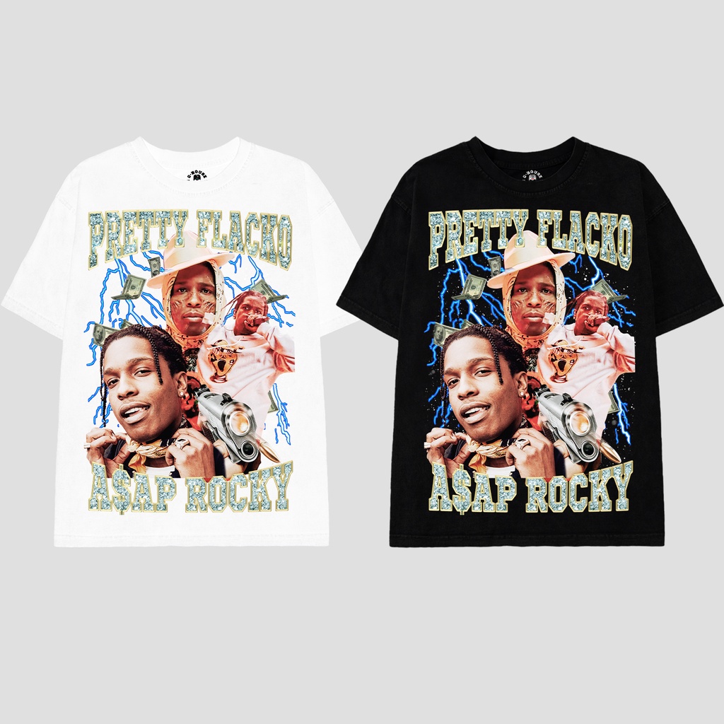 Áo Thun Rapper Asap Rocky Oversize Phong cách Hiphop Unisex G-House Lifestyle