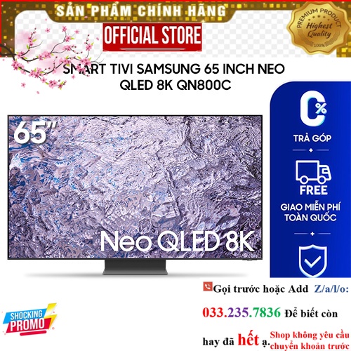 Smart Tivi Samsung 65 inch Neo QLED 8K QN800C P&G