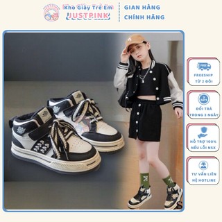 Giày Cổ Cao Thời Trang size 26-31 Bé Trai Bé Gái hotrend 2023 - JP13