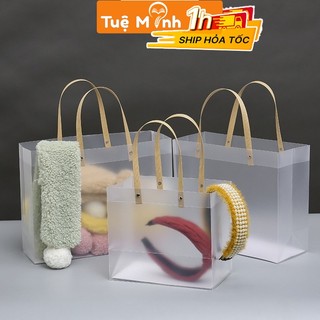 Túi đựng quà trong suốt mờ chống nước độc đáo, túi quà tặng sinh nhật, 20/11 kỷ niệm