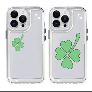 Ốp Điện Thoại Họa Tiết Cỏ Bốn Lá May Mắn Cho Iphone 15 14 13 12 11 Pro Max Xs 6 7 8 Plus Ip11 Ip15 Ip14 Pro Max 11