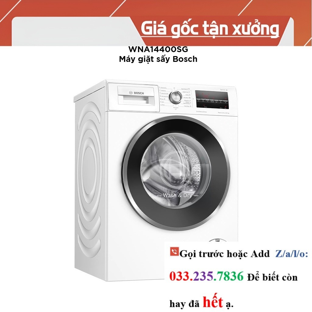 Máy Giặt Sấy 9/6kg Bosch WNA14400SG Series 4 <<Hãng