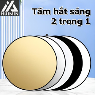 tấm phản quang để chụp ảnh, Tấm Hắt Sáng 2in1 Tròn, Miếng Hắt Sáng Chụp Ảnh Chuyên Nghiệp (vàng – bạc)