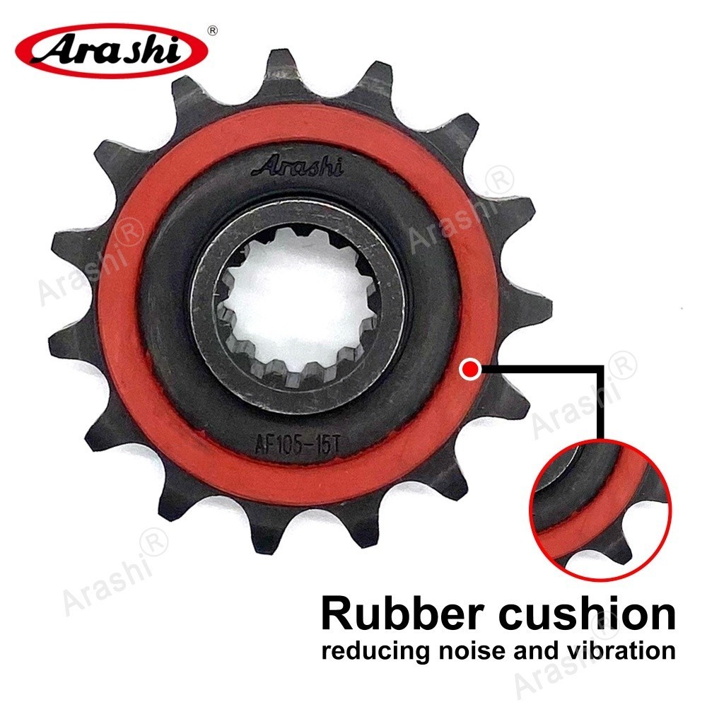 Arashi 525 Dây Xích 16T Xe Máy Đệm Cao Su Trước Bánh Xích Cho XE HONDA CBR600RR PC35 / CBR600 F4 USA