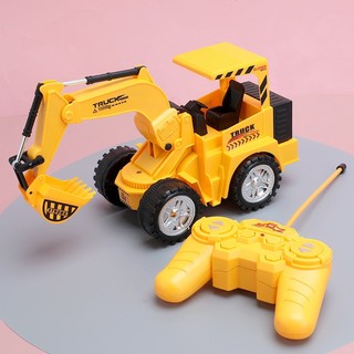 Đồ chơi máy xúc điều khiển từ xa sạc điện - Xe Cần Cẩu Sạc Điện cho bé trai