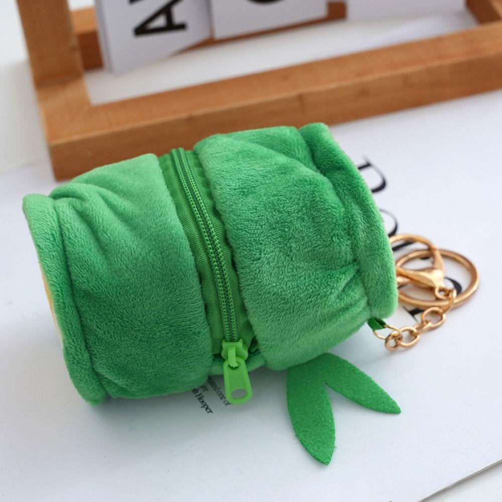 Móc Khóa Ống Tre Gấu Trúc Nhồi Bông Dễ Thương