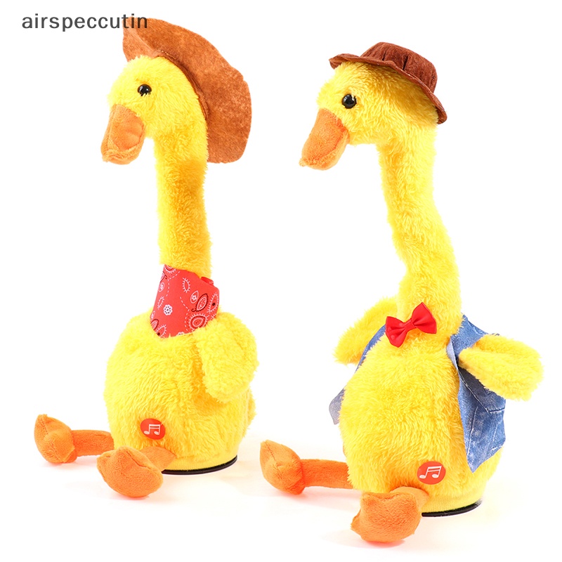 Đồ Chơi Vịt Nhồi Bông Điện Tử Nhảy Múa Có Âm Thanh Sạc usb