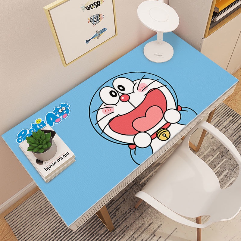 Doraemon Thảm Trải Bàn Bằng pvc Chống Thấm Nước / Dầu Họa Tiết Hoạt Hình Dùng Một Lần