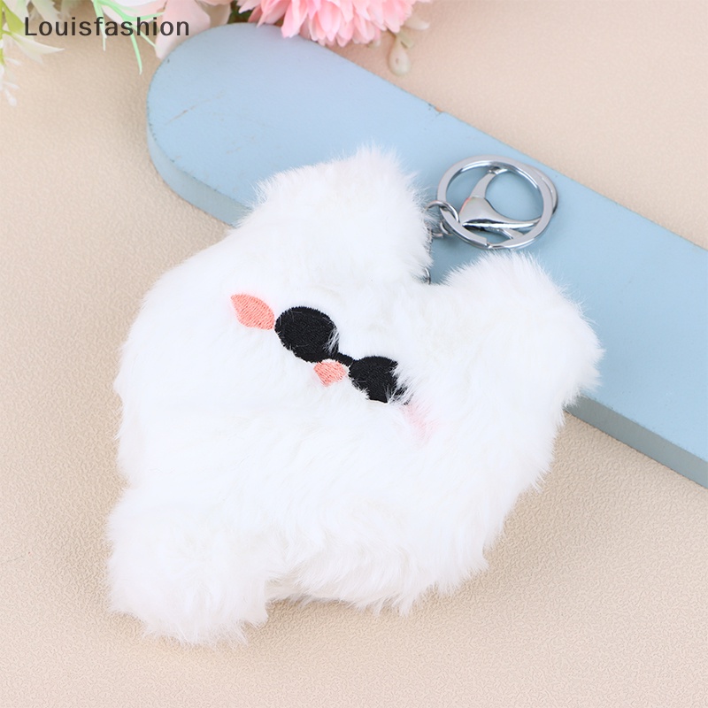 Louisfashion Móc Chìa Khóa Hình Mèo Nhồi Bông Thêu Họa Tiết Hoạt Hình jujutsu Dễ Thương Dùng Làm Quà Tặng Cho Bé yth
