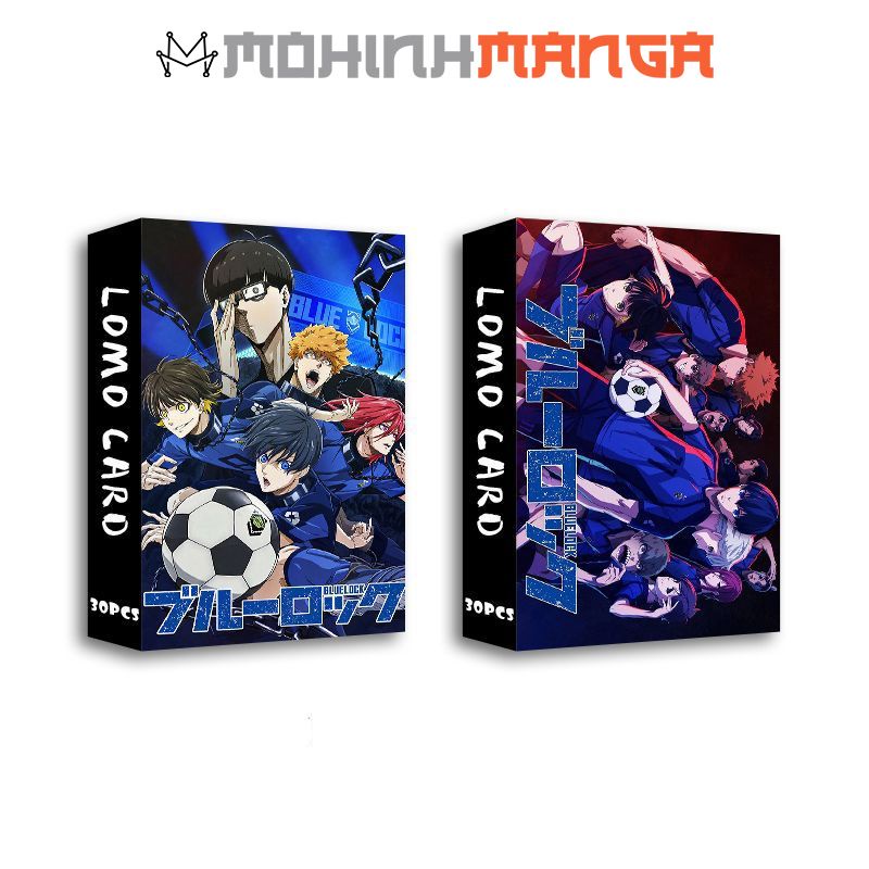 Lomo card hộp 30 thẻ Blue Lock Isagi Yoichi Hyoma Chigiri Meguru Bachira Kenyu Yukimiya Tabito