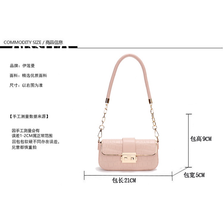 QIANLUO túi xách nữ túi đeo chéo kẹp nách đeo vai 2023NEW GDJ06S 36Z230904