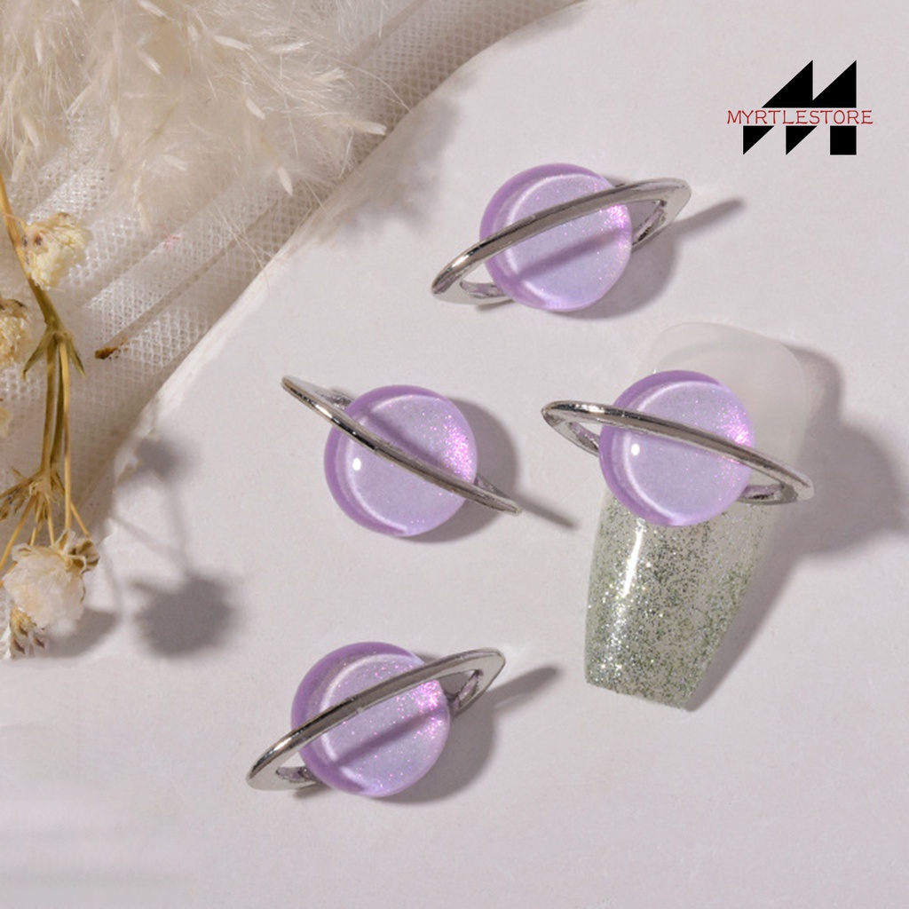 Set 10 Phụ Kiện Trang Trí Móng Nghệ Thuật Hình Hành Tinh 3d diy