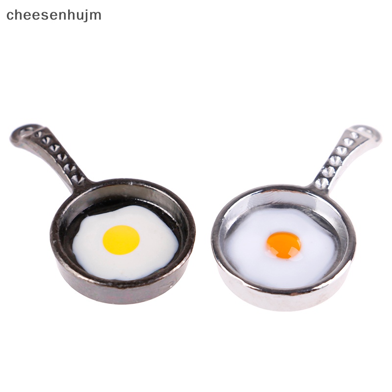 Chảo Chiên Trứng mini Bằng Kim Loại Tỉ Lệ 1 / 12 Trang Trí Nhà Búp Bê vn