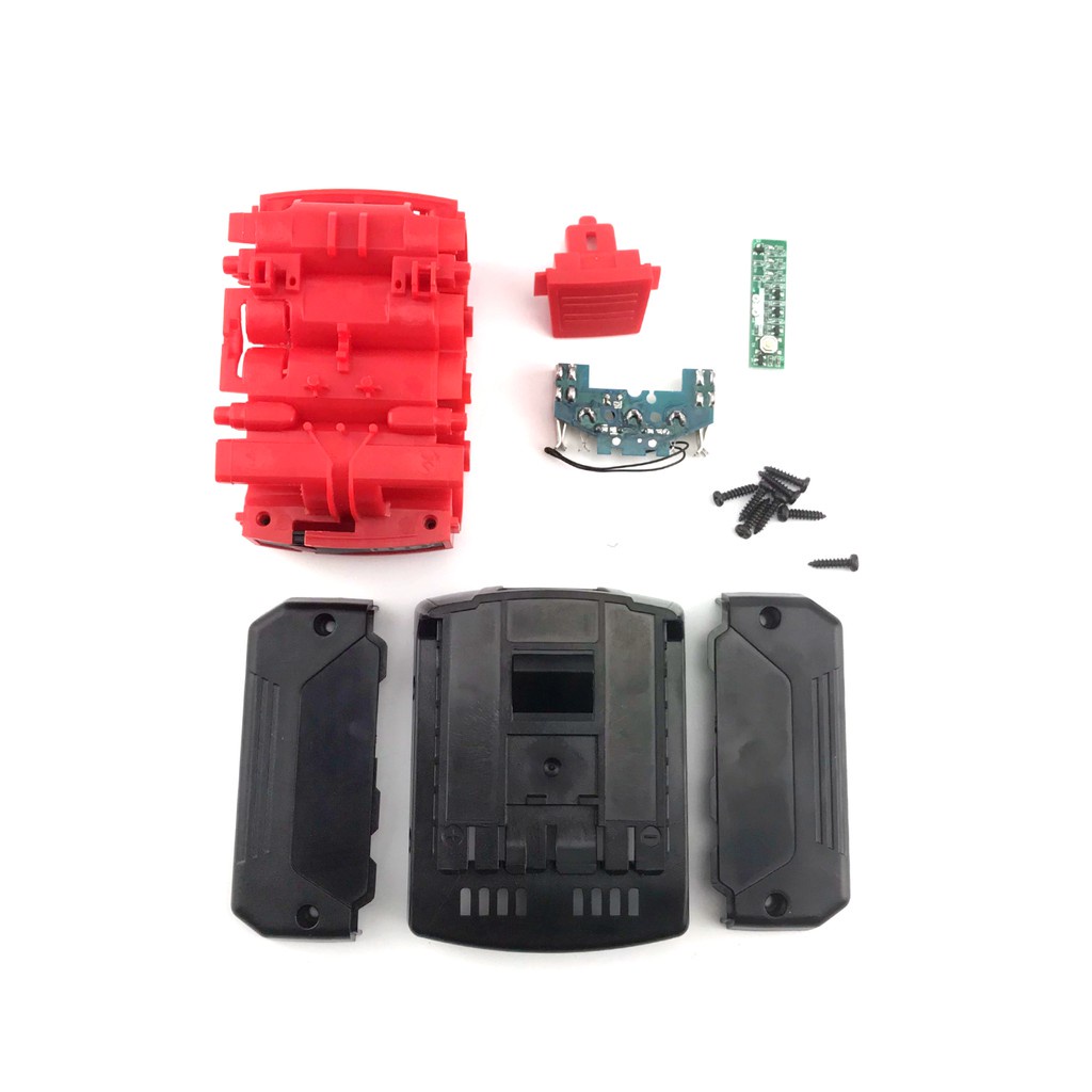 Bộ vỏ và mạch pin Bosch 14.4v - 18v 2P có mạch báo pin lắp 8 cell, 10 cell