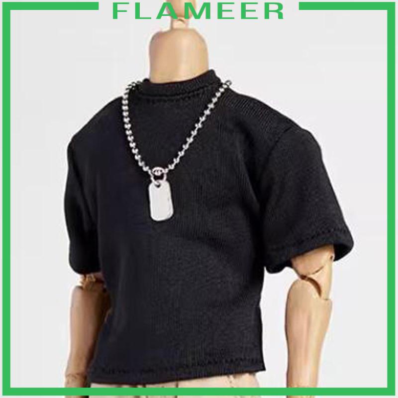 Áo Thun Tay Ngắn mini Cho Búp Bê 6 inch Tỉ Lệ 1: 12