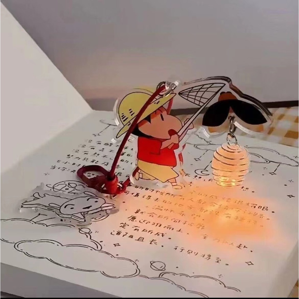 Hoạt Hình Móc Khóa Hình Cậu Bé Bút Chì shin-chan Phát Sáng Độc Đáo