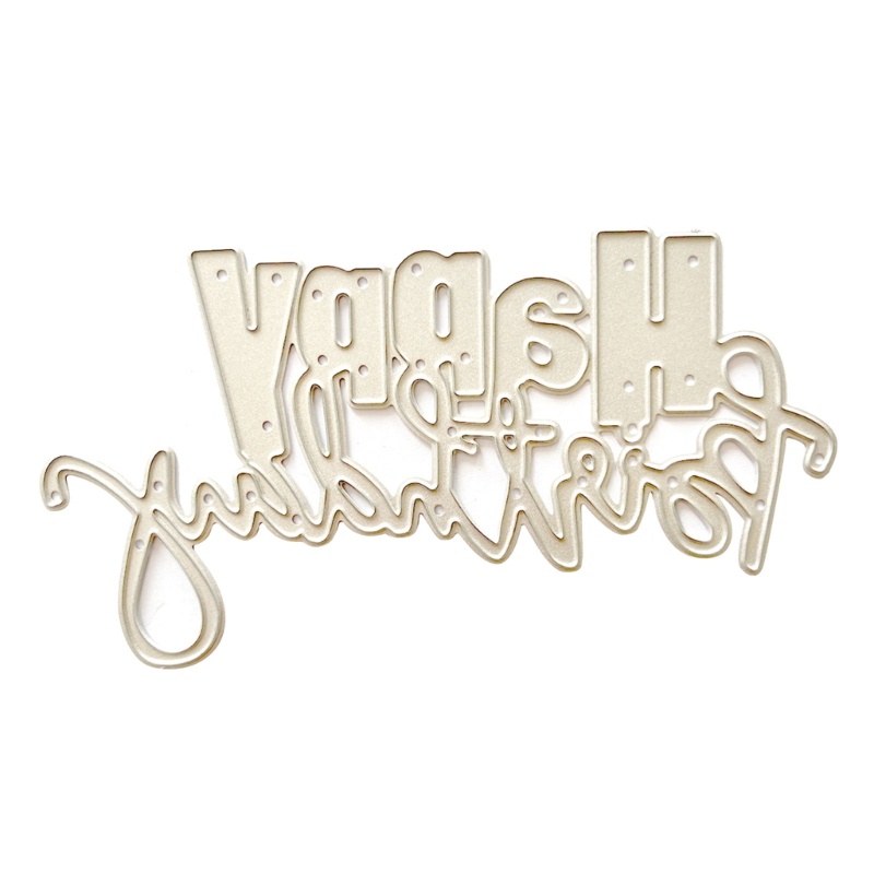 Khuôn Cắt Giấy Làm Từ Kim Loại Hình Chữ happy birthday Trang Trí Scrapbook