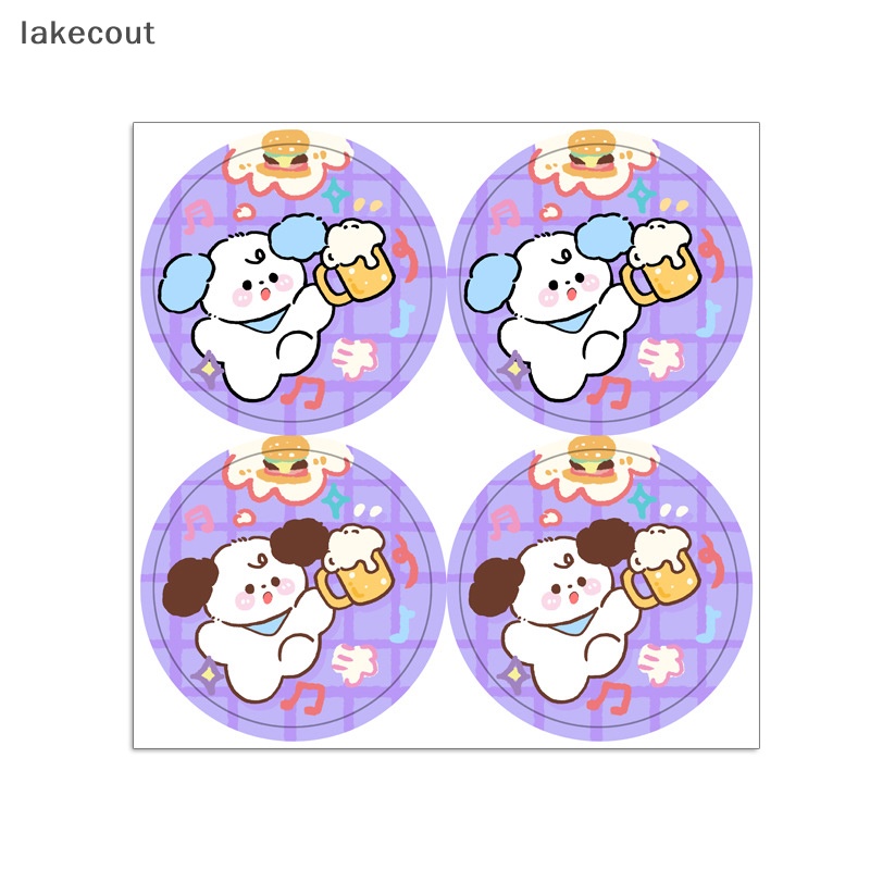 Cuộn 1 Cuộn Nhãn Dán Niêm Phong Bao Thư Hình Chú Voi Hoạt Hình Dễ Thương