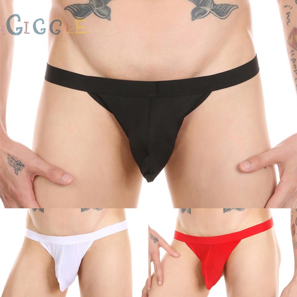 Men Sexy Stretchy Underpants Pouch Low Waist Thongs Jockstrap Underwear