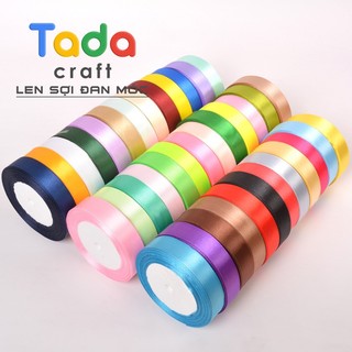 Cuộn ruy băng lụa trơn bản rộng 2cm