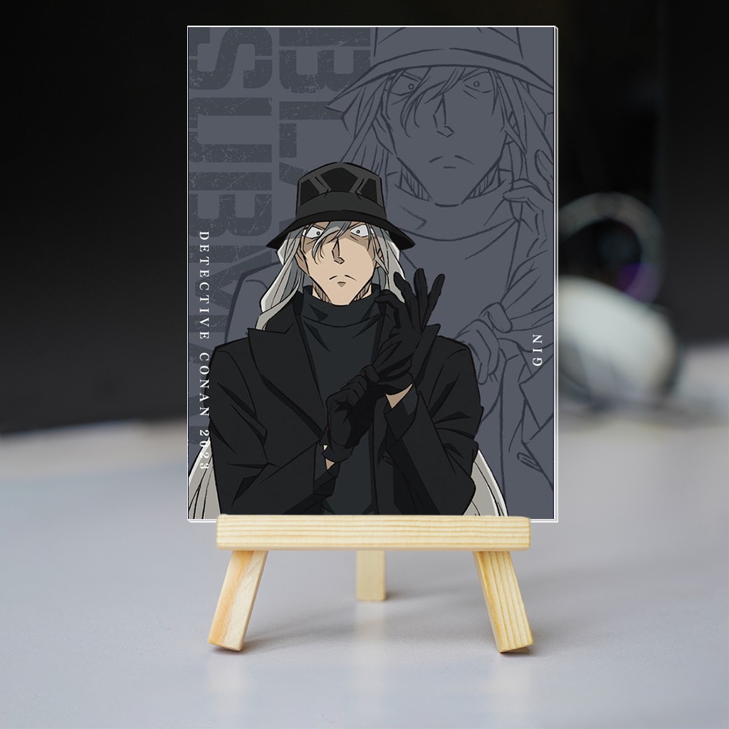 Tranh kính Thám Tử Lừng Danh Conan: Tàu Ngầm Sắt Màu Đen 2023 cute dễ thương trang trí góc học tập bàn làm việc