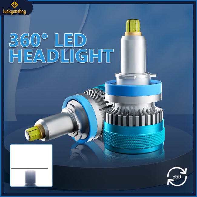 1 Cặp Đèn Pha led v11 100w 6000k 32000lm ip68 Chống Nước Cho Xe Hơi