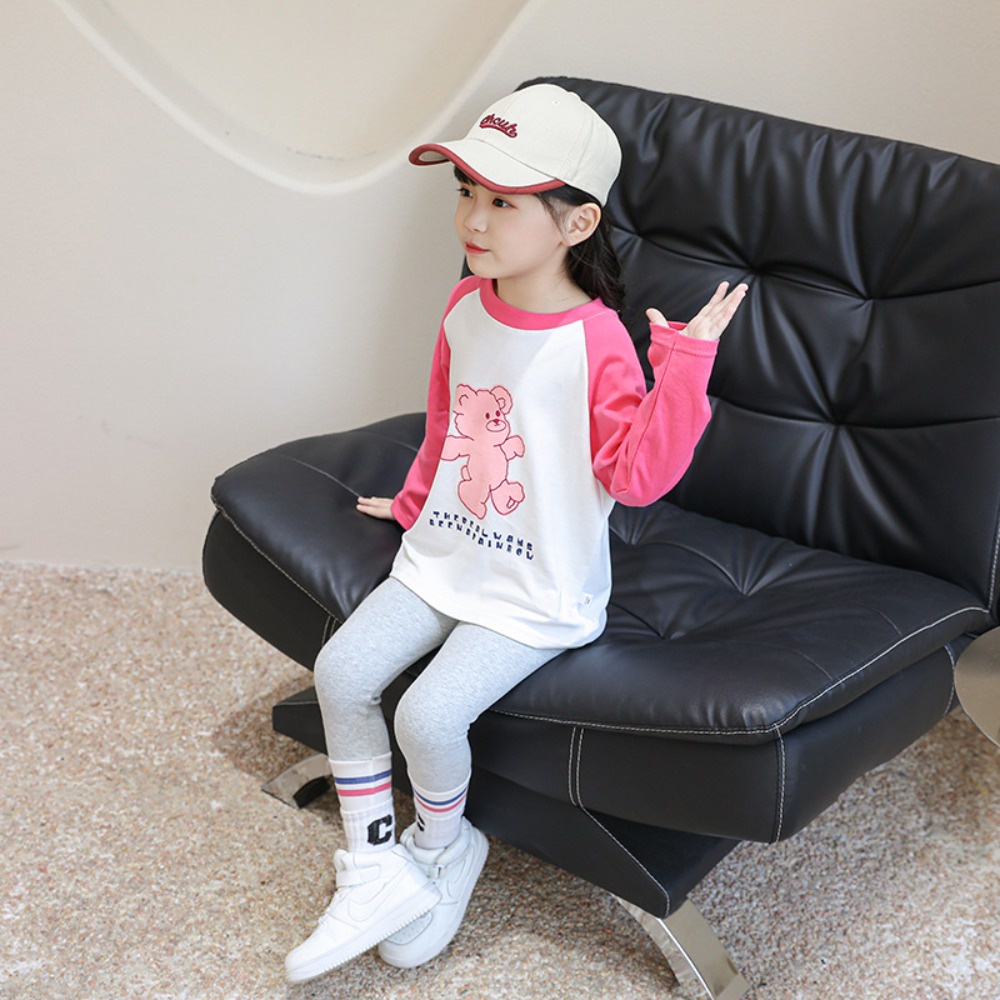 Set Áo Thun Tay Dài Và Quần Dài Cho Bé Gái