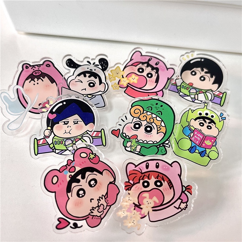 SANRIO Móc Khóa Hình Bánh macaron shin-chan Dễ Thương