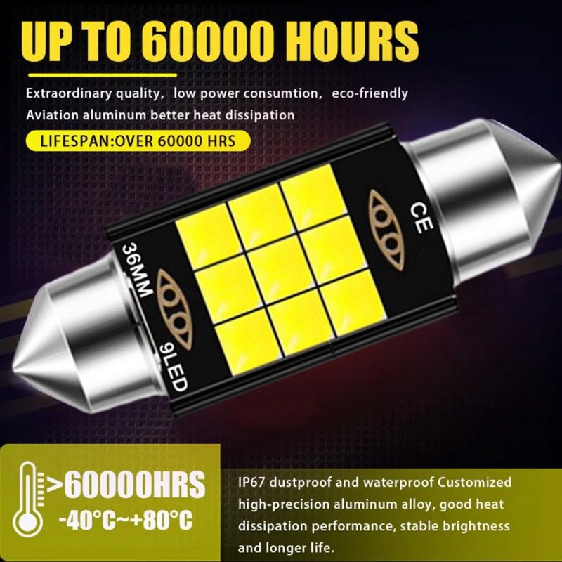 Đèn led 12v 3030 Ánh Sáng Trắng Tiết Kiệm Năng Lượng Cho Xe Hơi