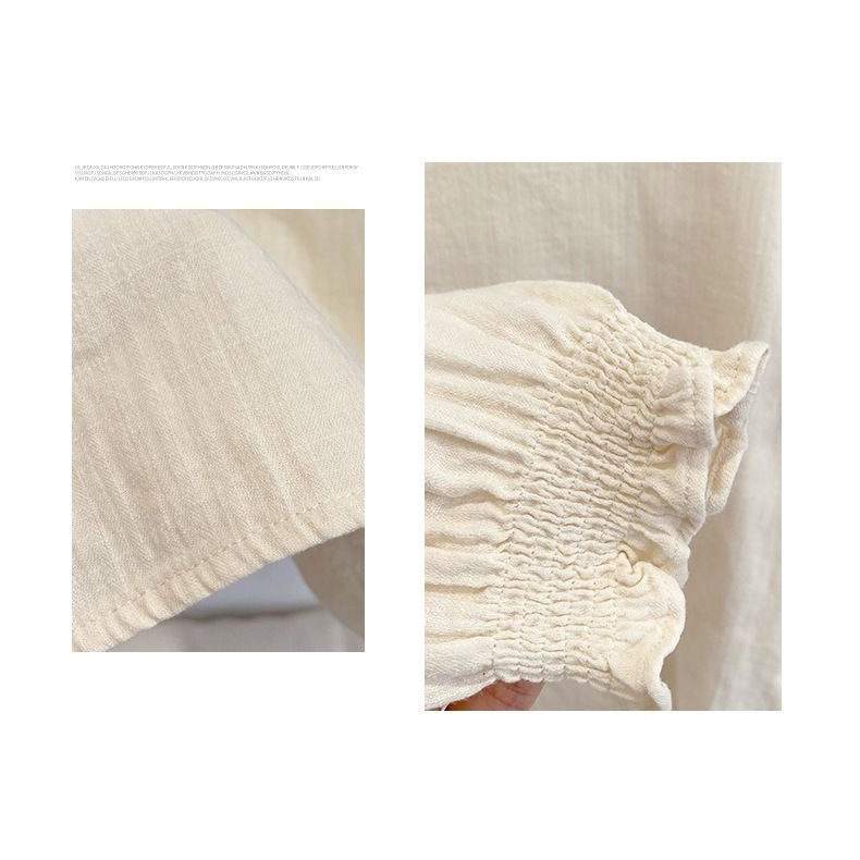 Bộ Áo Tay Phồng + Quần Dài 5 Món Phong Cách Hàn Quốc Thời Trang Thu Đông Cho Bé Gái