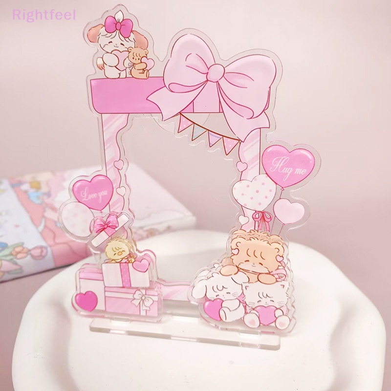 Giá Đỡ Trưng Bày Khung Ảnh Bằng acrylic Họa Tiết Hoạt Hình Dễ Thương Ngọt Ngào Mới