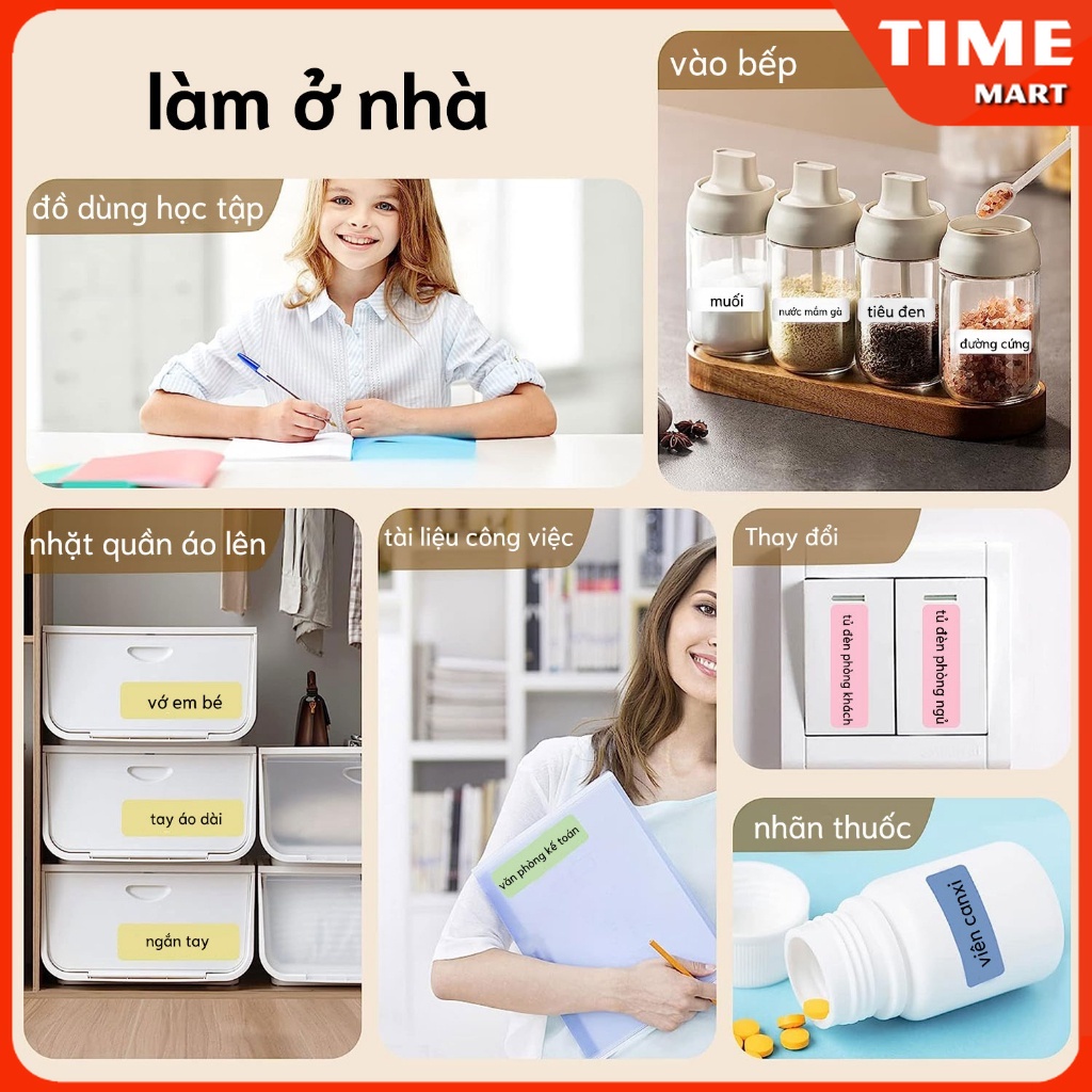 NIIMBOT D11/D110 Máy in nhãn nhiệt di động với băng, không cần mực, phù hợp cho văn phòng và gia đình