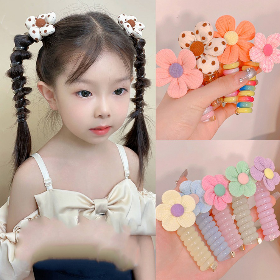 Dây Buộc Tóc Co Giãn Cao Hình Ngôi Sao Năm Cánh Đính Đá