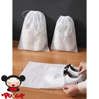 Túi đựng giày đa năng vải không dệt trắng.