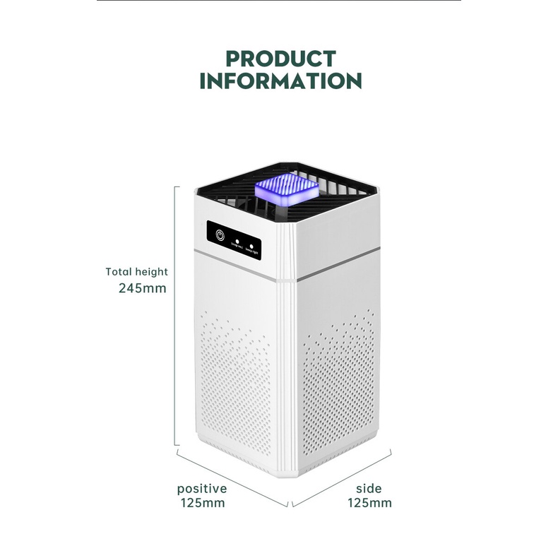 Máy Lọc Không Khí Thông Minh Máy Tạo Ion Âm Lọc Nano Loại Bỏ Formaldehyde Thông Minh Máy Ozon Hóa Khói Thuốc Cũ