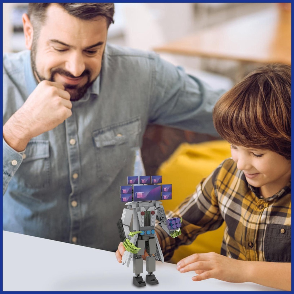 Bộ Đồ Chơi Lắp Ráp Mô Hình Nhân Vật Tian Màn Hình Giáo Dục Cho Bé