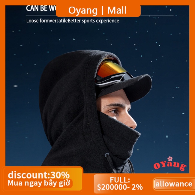 Oyang Nón Trùm Mặt Nạ Chống Gió Giữ Ấm Mùa Đông dmz96 Cho Nam