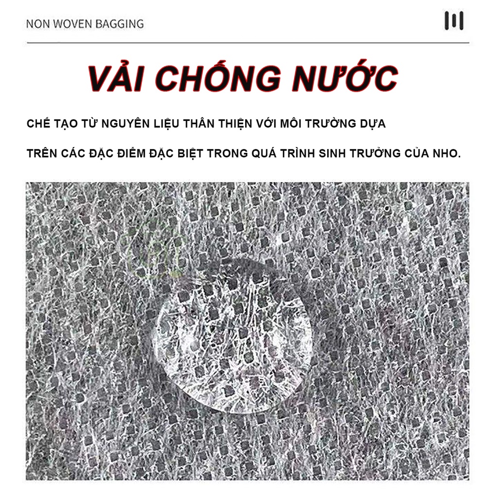 Túi bọc trái cây 100 Túi bọc ổi Vải Không Dệt Chống Nước Nhiều Kích Thước Chuyên bọc trái Xoài, Ổi, bọc Bưởi