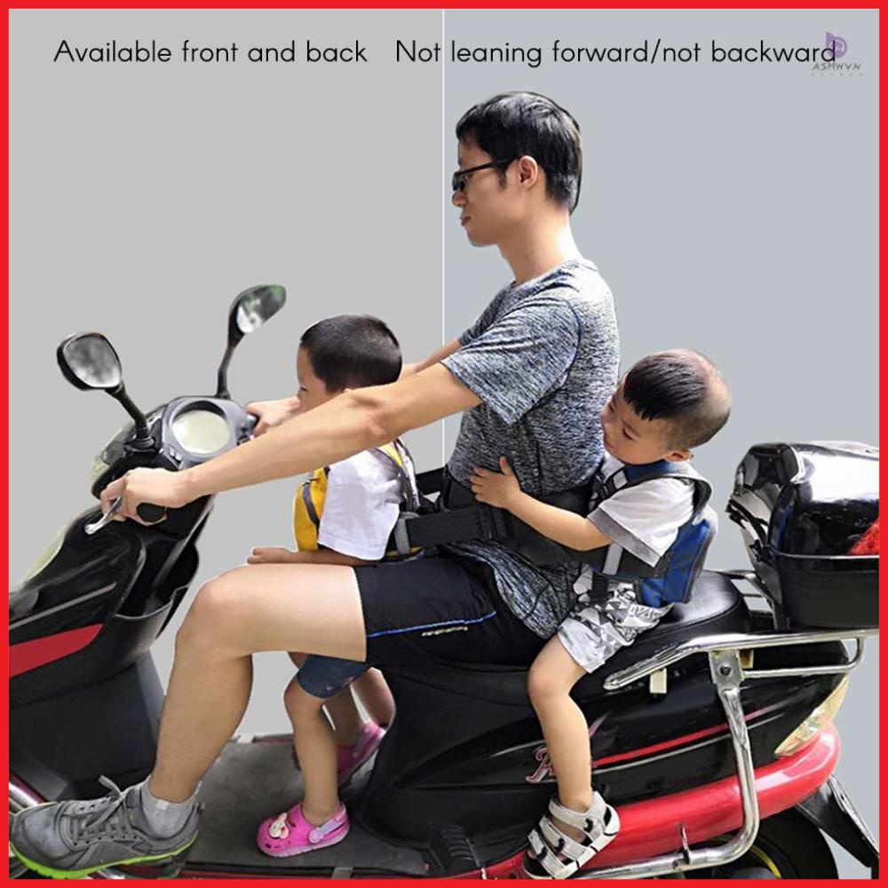 Adjustable Safety Seat Belt for Children Motorcycle, Electric Vehicle Safety Harness Strap, Protect Kids from Falling