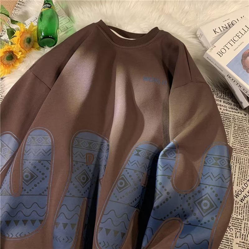 Áo Thun Tay Dài Cổ Tròn Dáng Rộng Thời Trang Cho Nam Giới size m-8xl