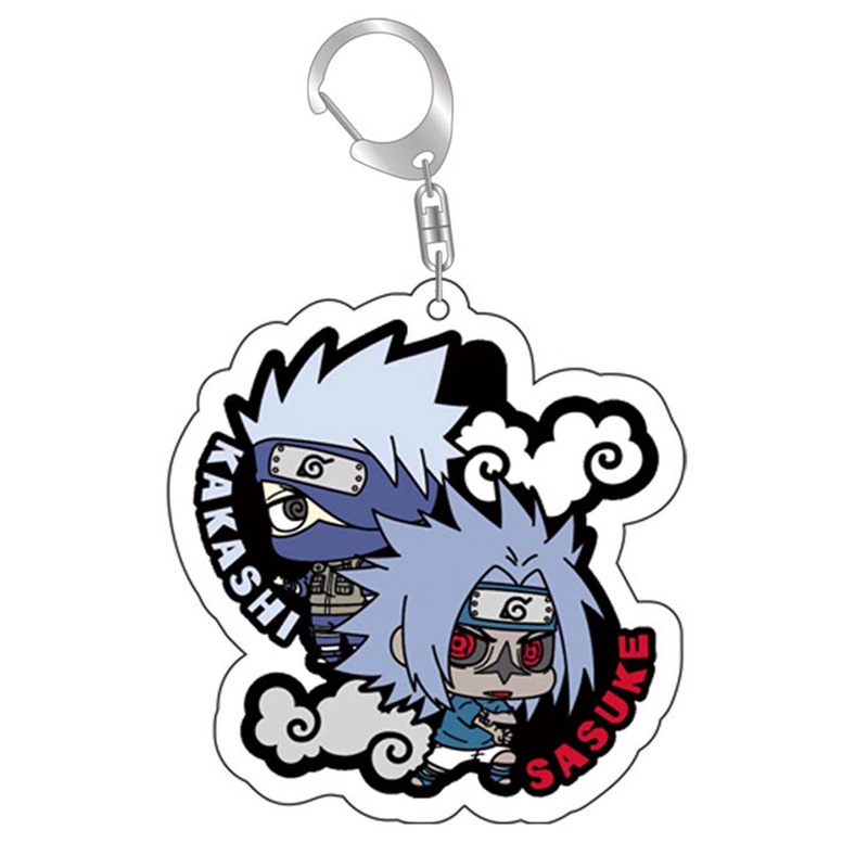 Hq Móc Khóa acrylic Hai Mặt Trong Suốt Họa Tiết Hoạt Hình anime naruto