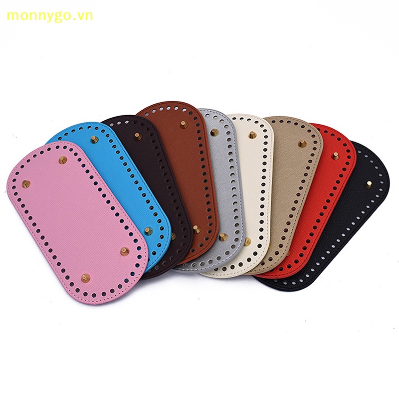 Monnygo Túi Da Dệt Kim Thủ Công Đế Dài 22 * 10cm Có Lỗ vn