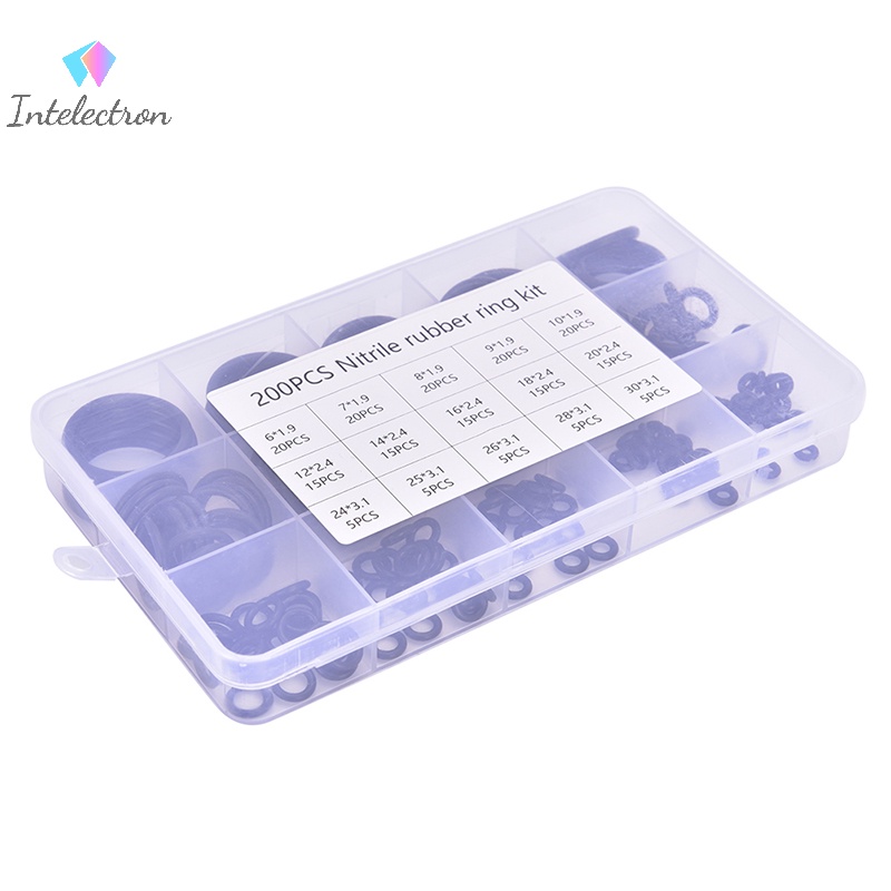 Set 200 Vòng Đệm Cao Su Hình Chữ o Rửa Chén {yuanzongren444} 200 Cái / Bộ