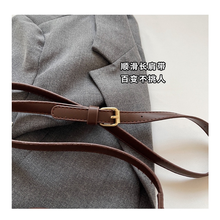 Thời Trang Túi Xách Đeo Vai Hình Vuông Cỡ Nhỏ Màu Tương Phản Phong Cách retro 2023 Cho Nữ