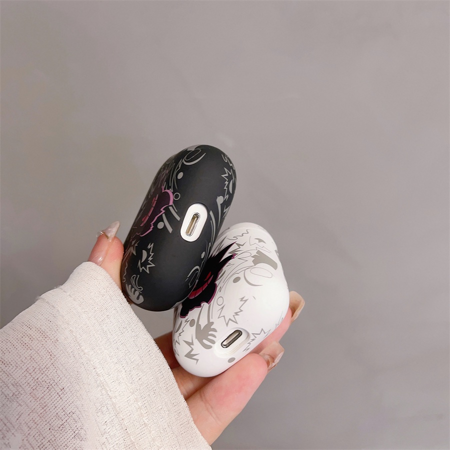 Vỏ Bảo Vệ Hộp Sạc Tai Nghe Airpods pro2 Airpods pro Airpods3 gen3 Airpods2 Bằng Silicon Họa Tiết Hoạt Hình pokemon Gengar Dễ Thương Ốp