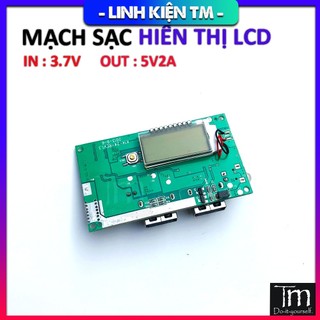 Mạch sạc dự phòng 2a hiển thị lcd