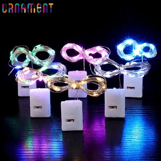 Dây đèn led 1 / 2m trang trí tiệc giáng sinh chạy pin