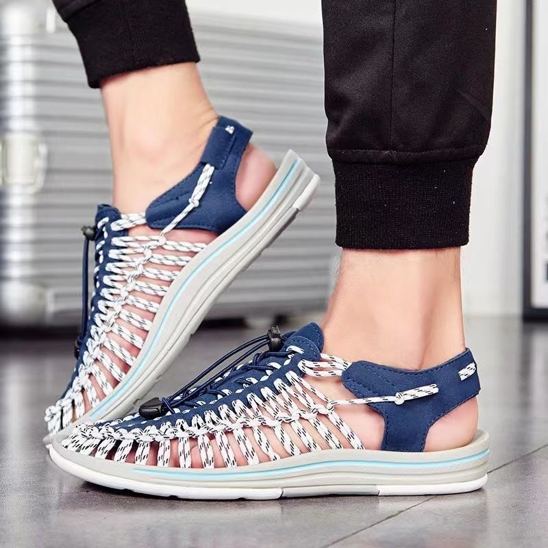 Giày Sandal Thể Thao Mùa Hè 2022 Đế Dày Dệt Tay Thoáng Khí Phong Cách Hàn Quốc Hợp Thời Trang