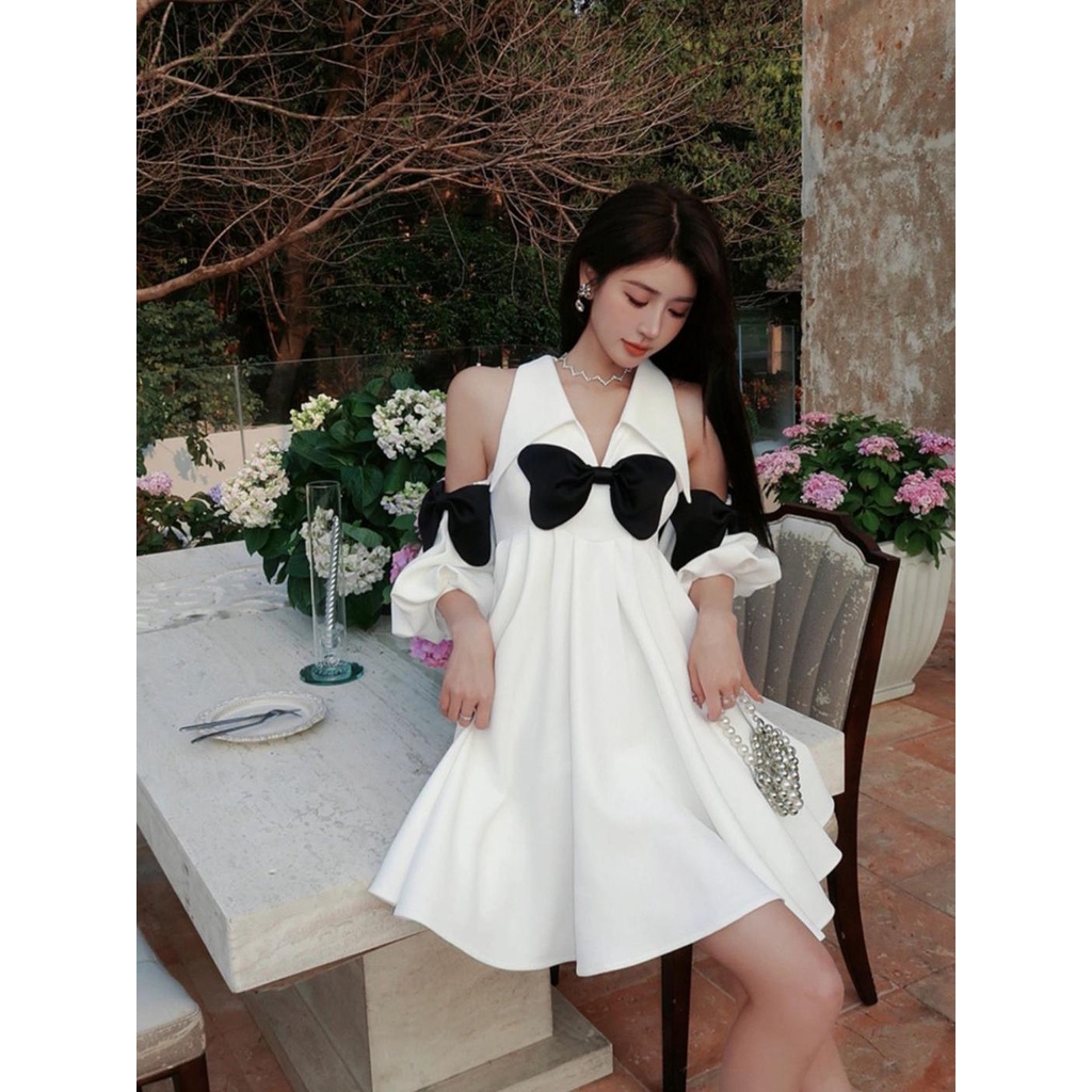 Đầm Trắng Phong Cách Pháp Thời Trang Mùa Hè 2023 Mới Cho Nữ